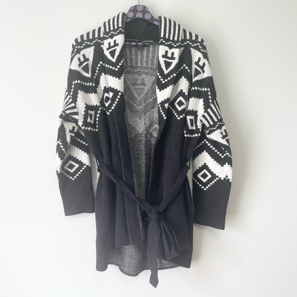 Rachel Rachel Roy Women’s Tie Belted Cardigan Size Large - Picture 3 of 6